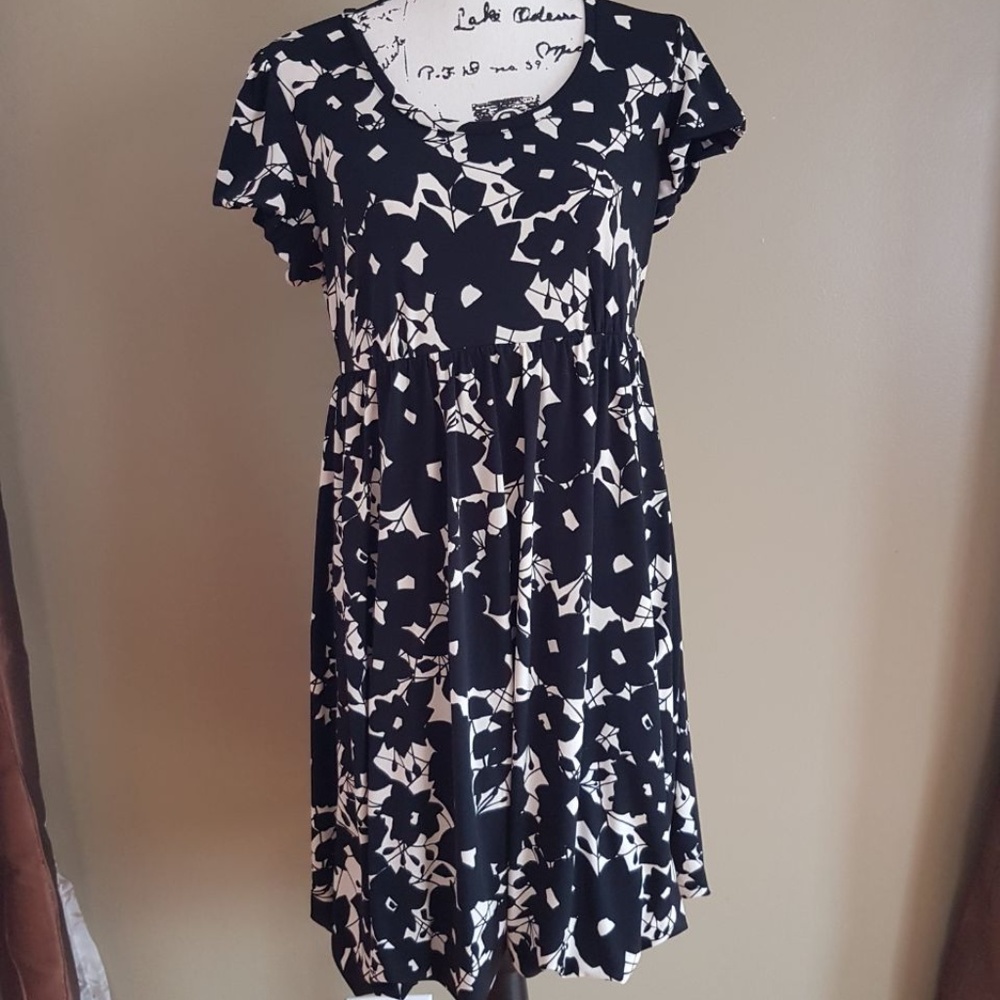 Apt. 9 Stretch Dress Relaxed Fit Black size M - Picture 4 of 7